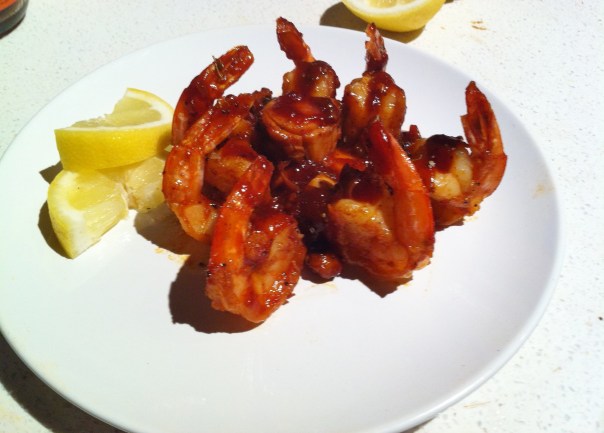 Shrimp & Octopus in black pepper bourbon sauce