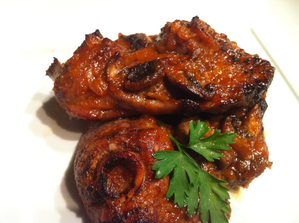 Sweet & Spicy Baked Lamb Chops